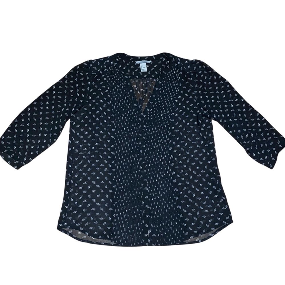 H&M 3/4 Sleeve Sheer Blouse